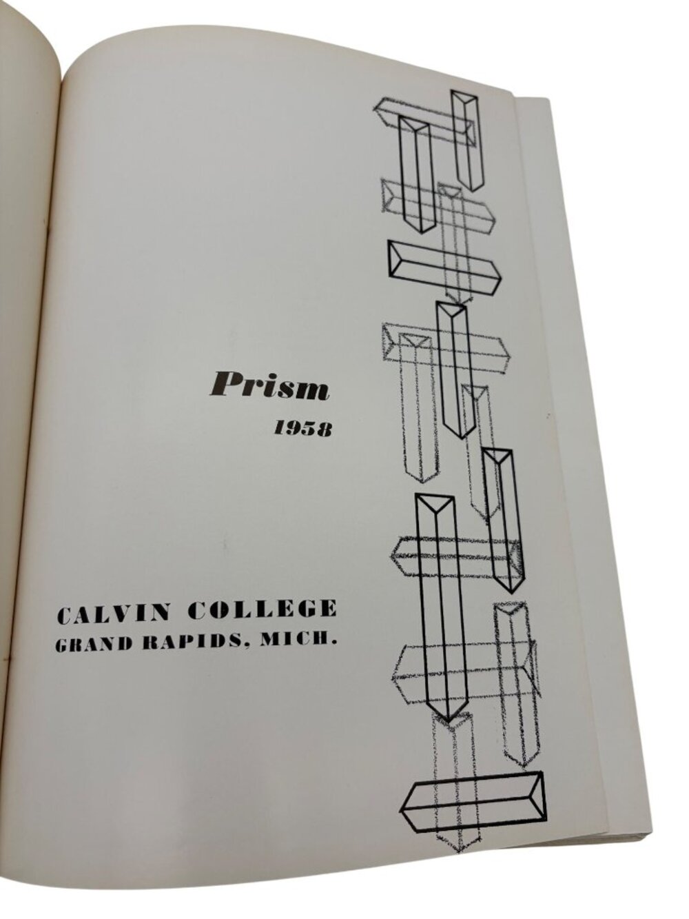1958 Calvin College Prism Yearbook Grand Rapids Michigan Vintage Photos